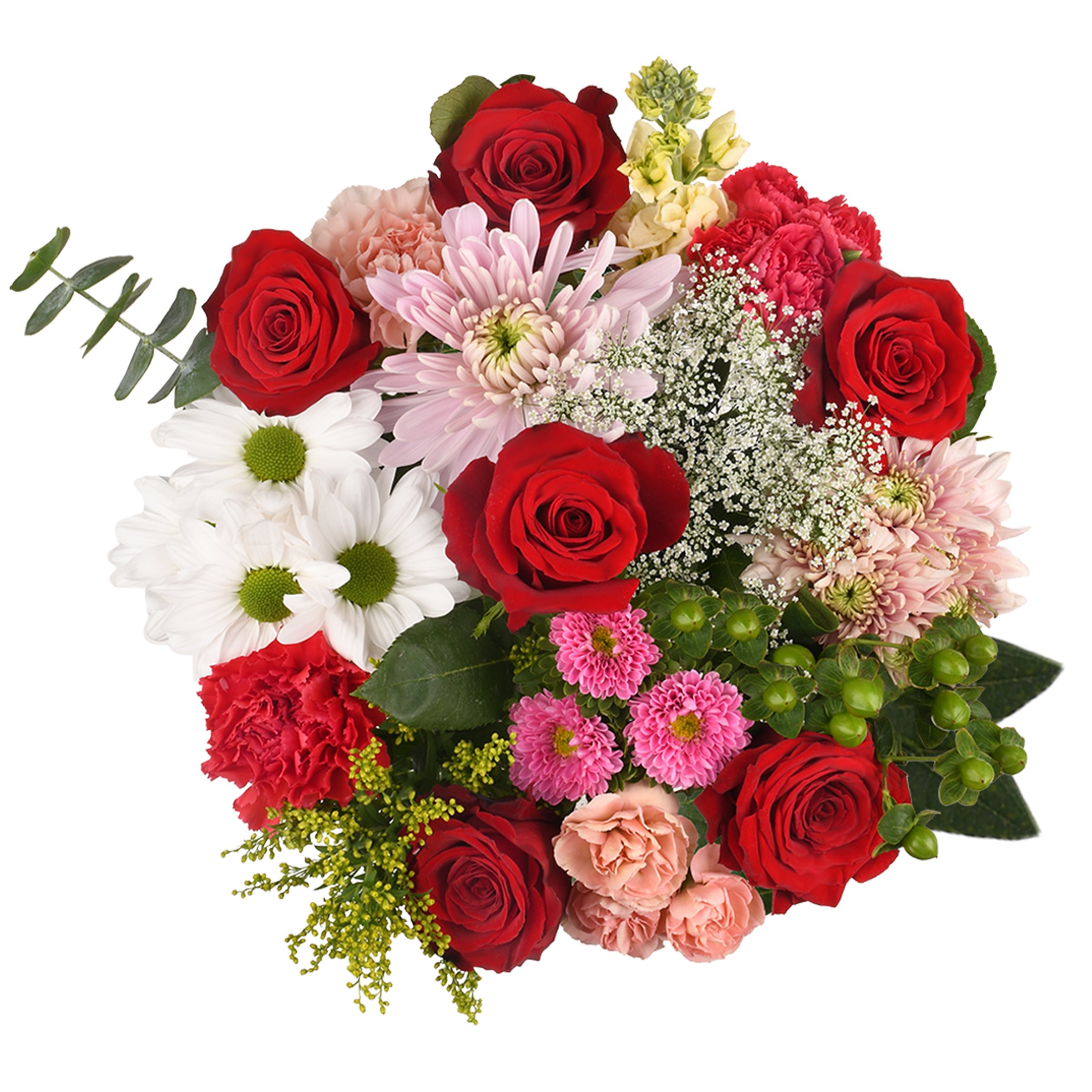 BLOOMS by HEB Country Charm Half Dozen Roses HandTied Flower Bouquet