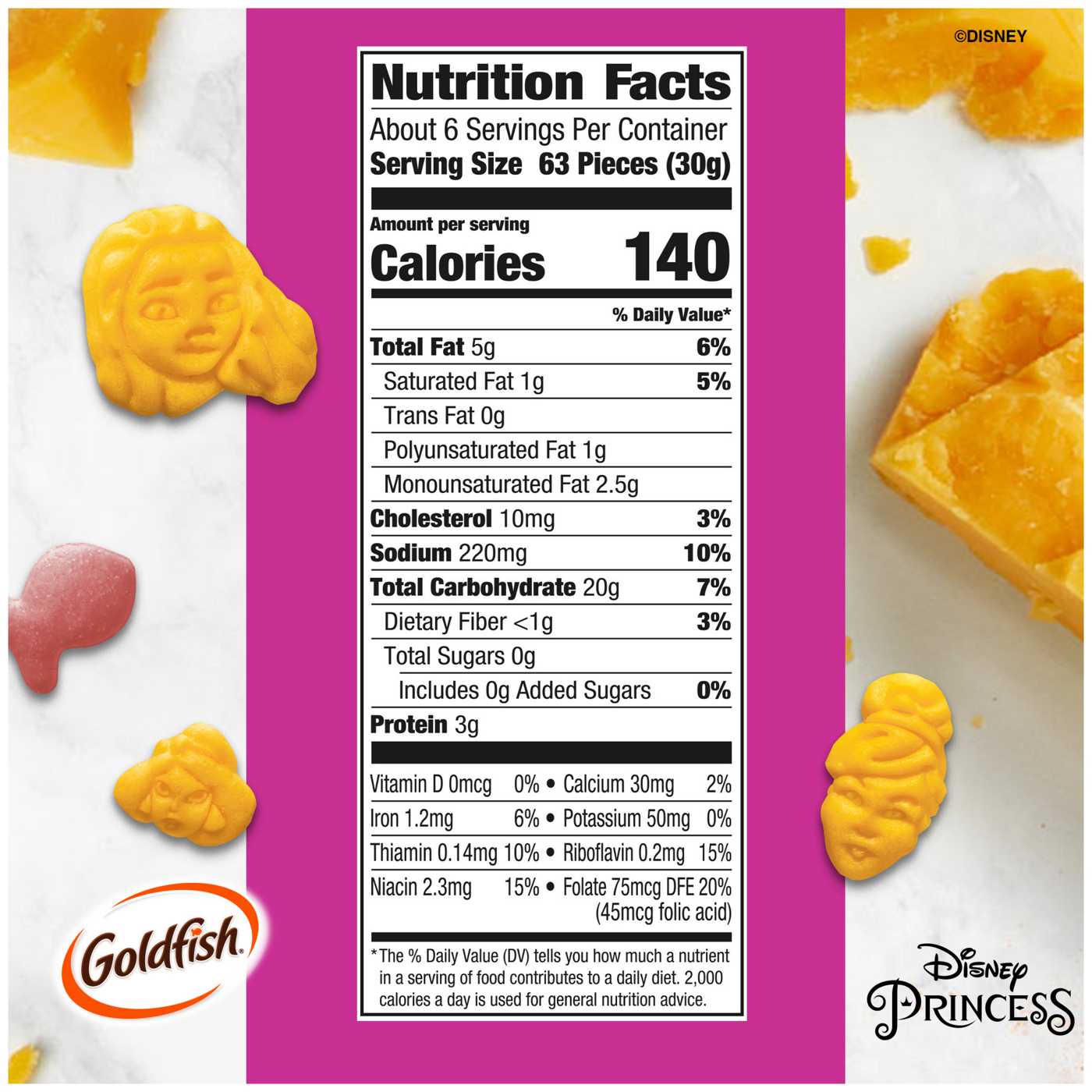 Pepperidge Farm Goldfish Princess Cheddar Crackers; image 5 of 9