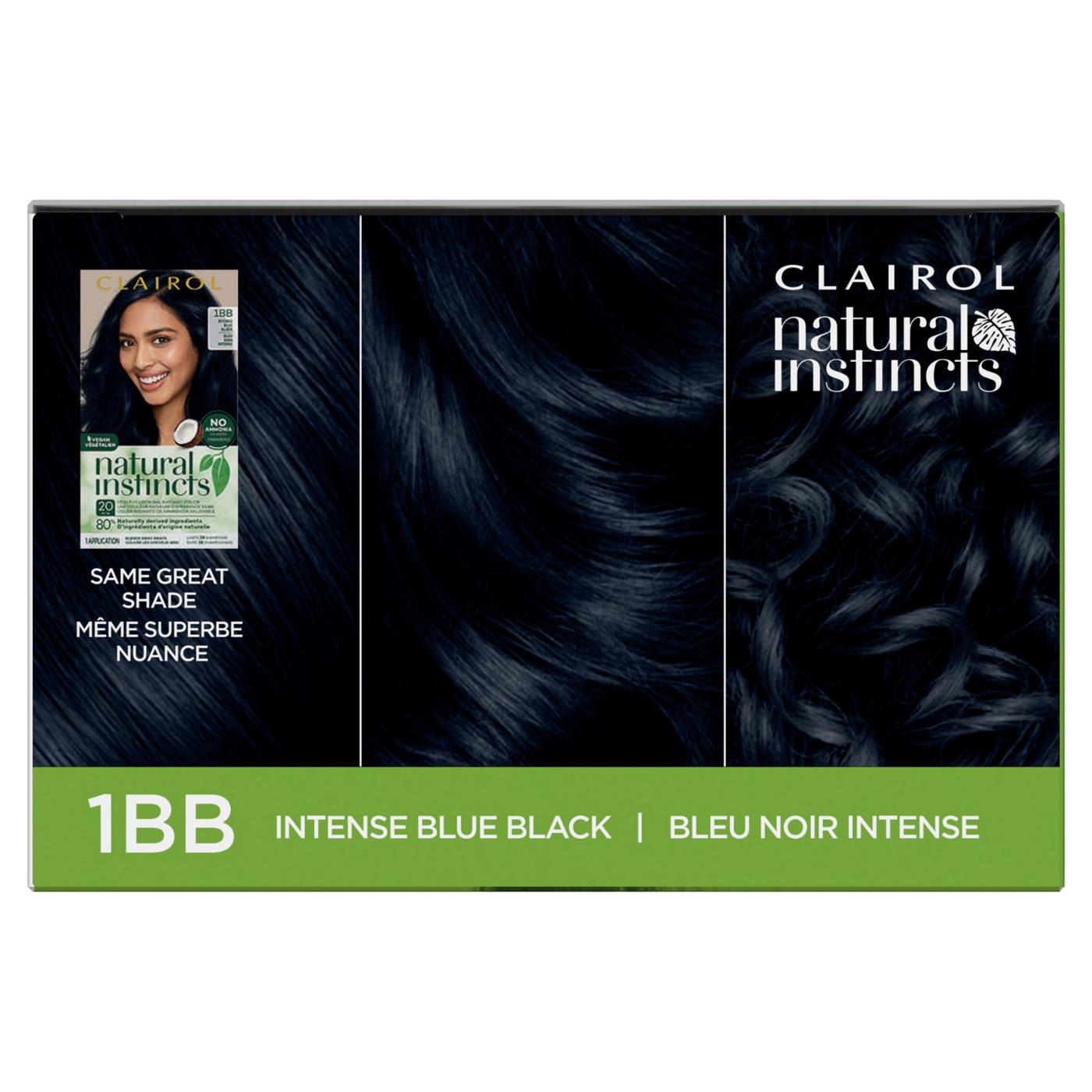 Clairol Natural Instincts Vegan Demi-Permanent Hair Color - 1BB Intense Blue Black; image 8 of 10
