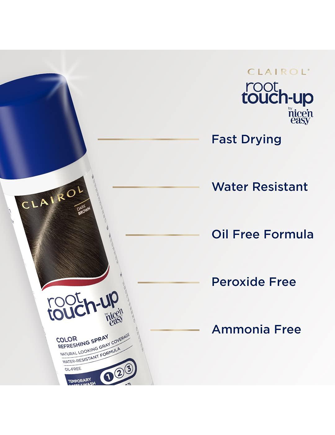 Clairol Root Touch-Up Color Refreshing Spray Medium Brown; image 2 of 3