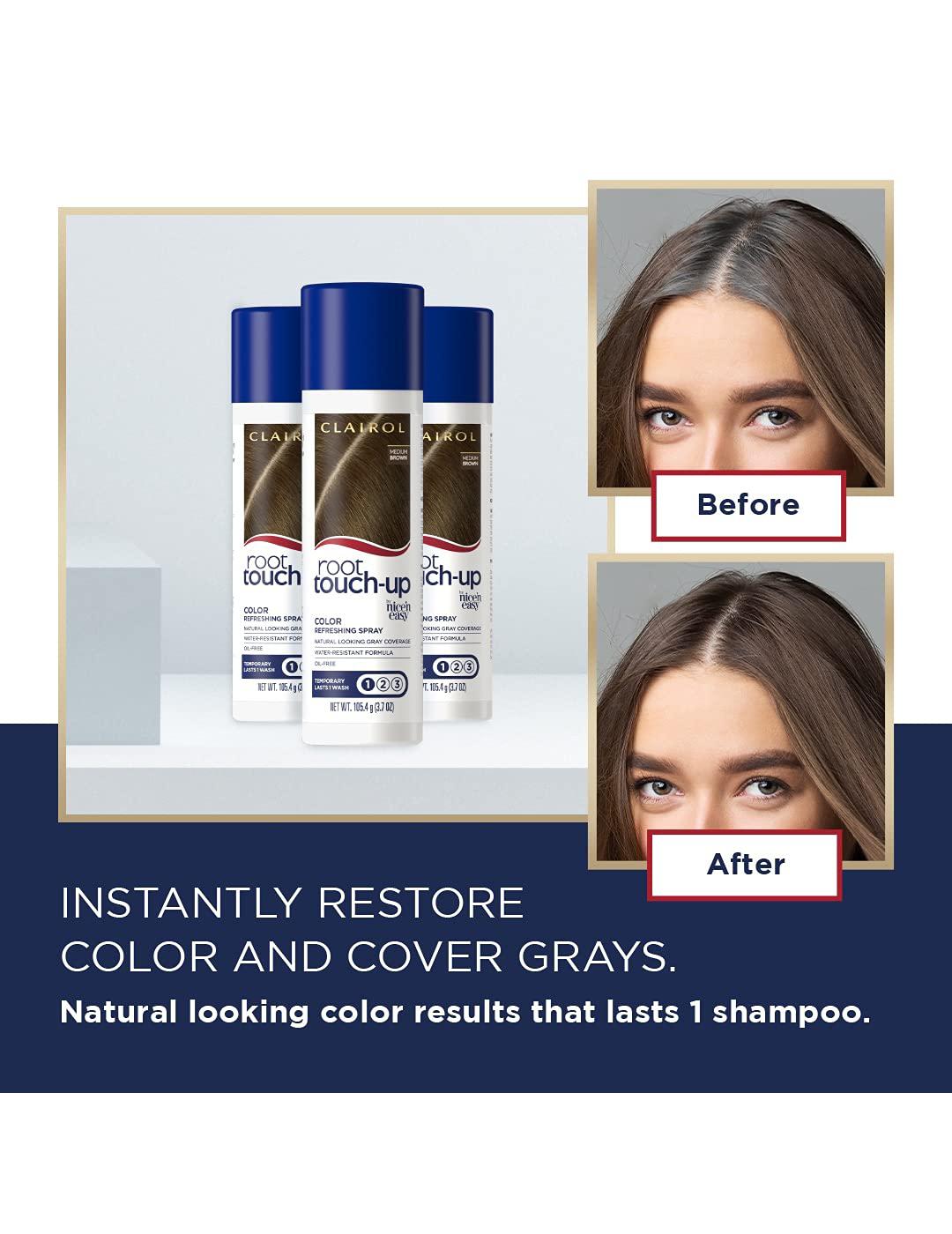 Clairol Root Touch-Up Color Refreshing Spray Medium Brown; image 3 of 3