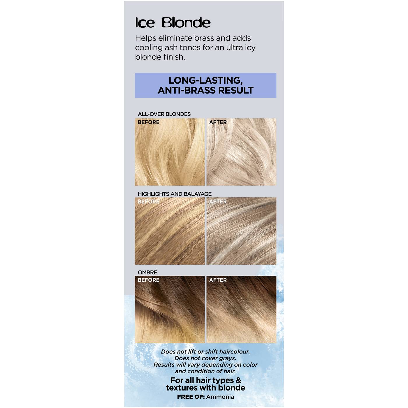 L'Oréal Paris Feria Power Toner Ice Blonde Shop Hair Color at HEB