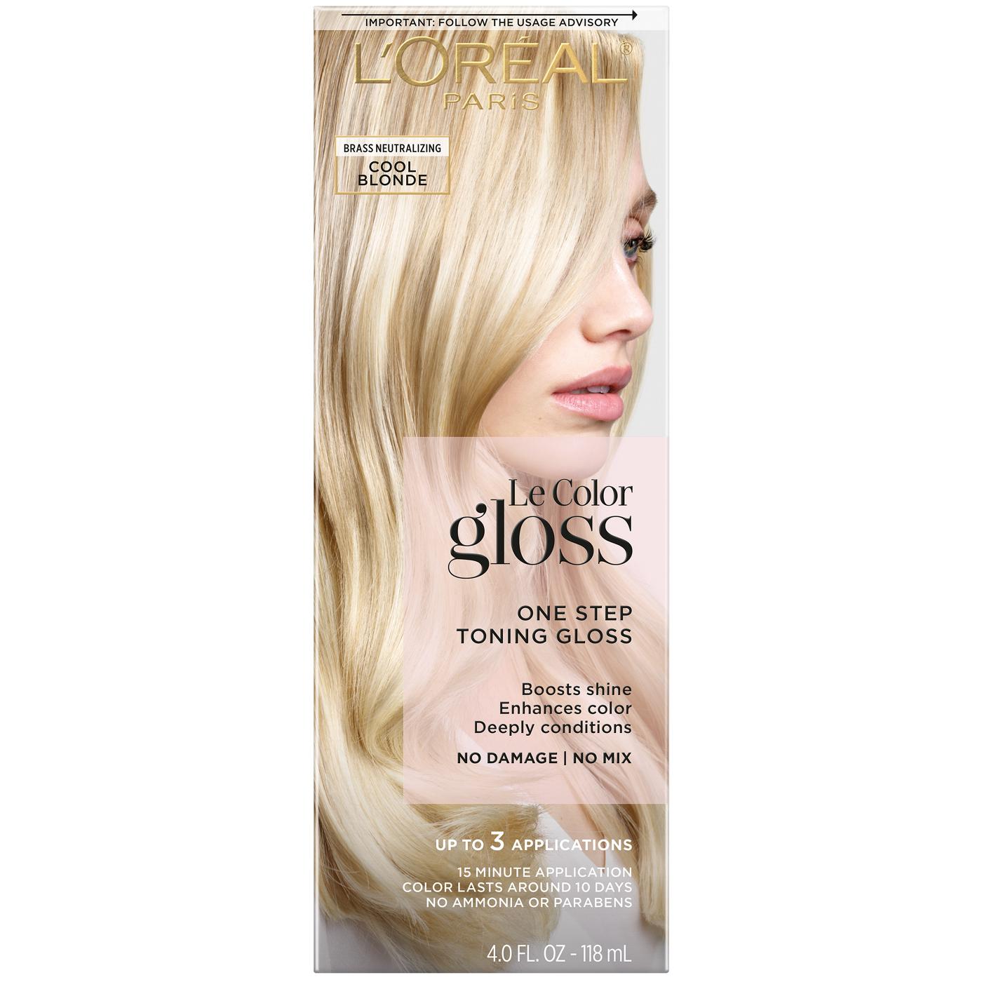 L'Oréal Paris Le Color Gloss One Step Toning Gloss - Cool Blonde; image 1 of 2