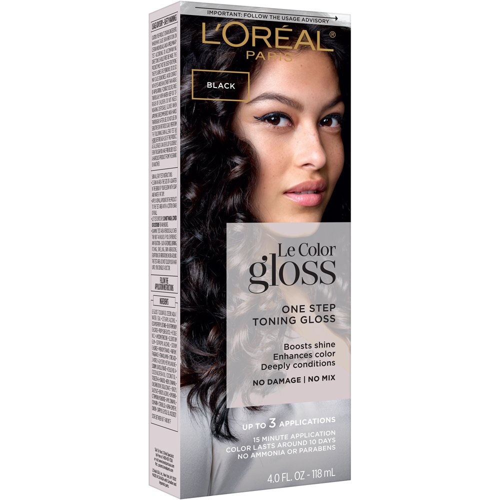 L'Oréal Paris Le Color Gloss One Step Toning Gloss Black Shop Hair