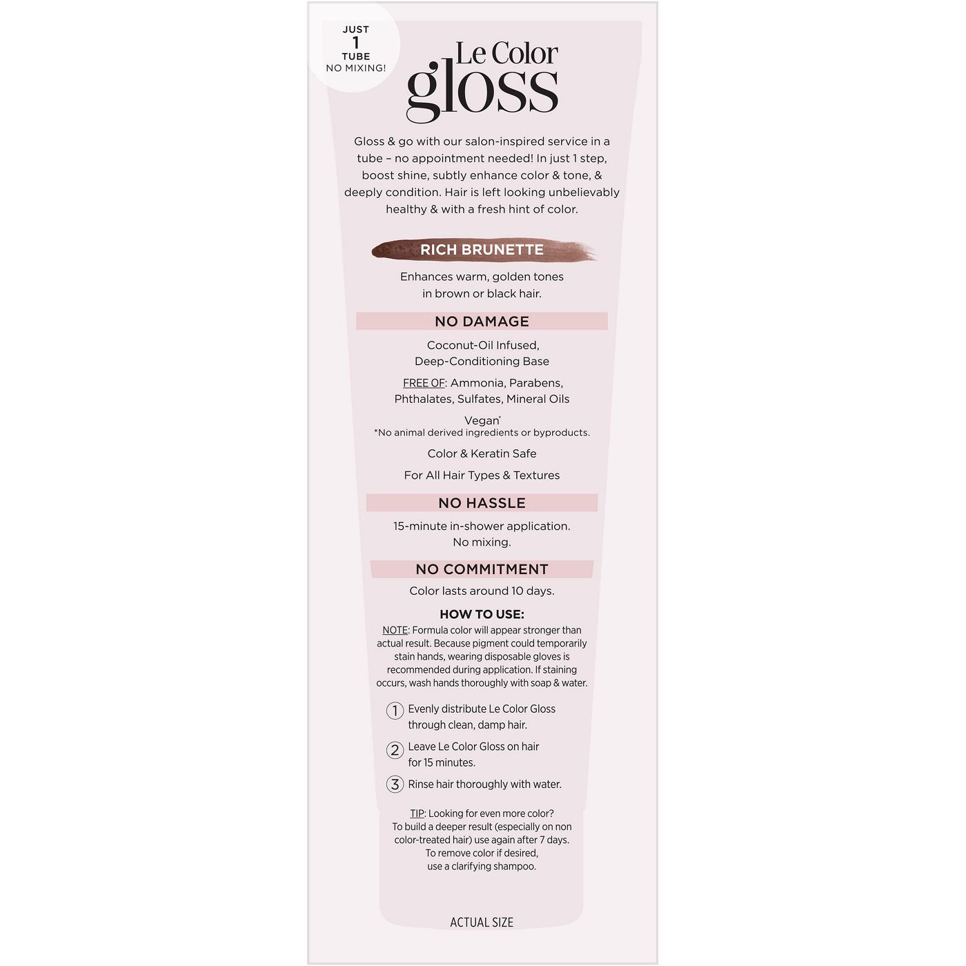 L'Oréal Paris Le Color Gloss One Step Toning Gloss Brunette; image 6 of 7