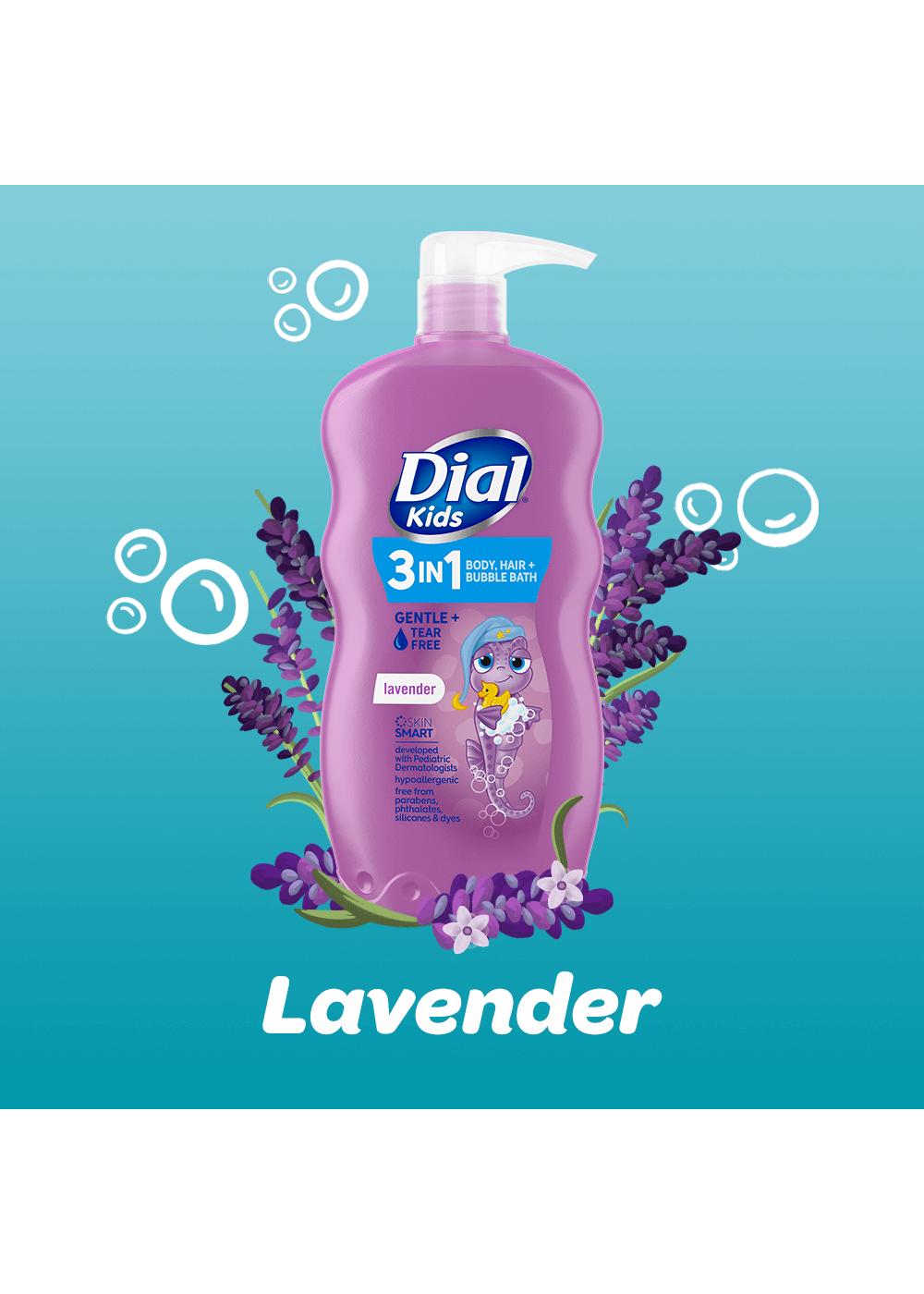 Dial Kids 3-in-1 Body + Hair + Bubble Bath - Lavender; image 2 of 8