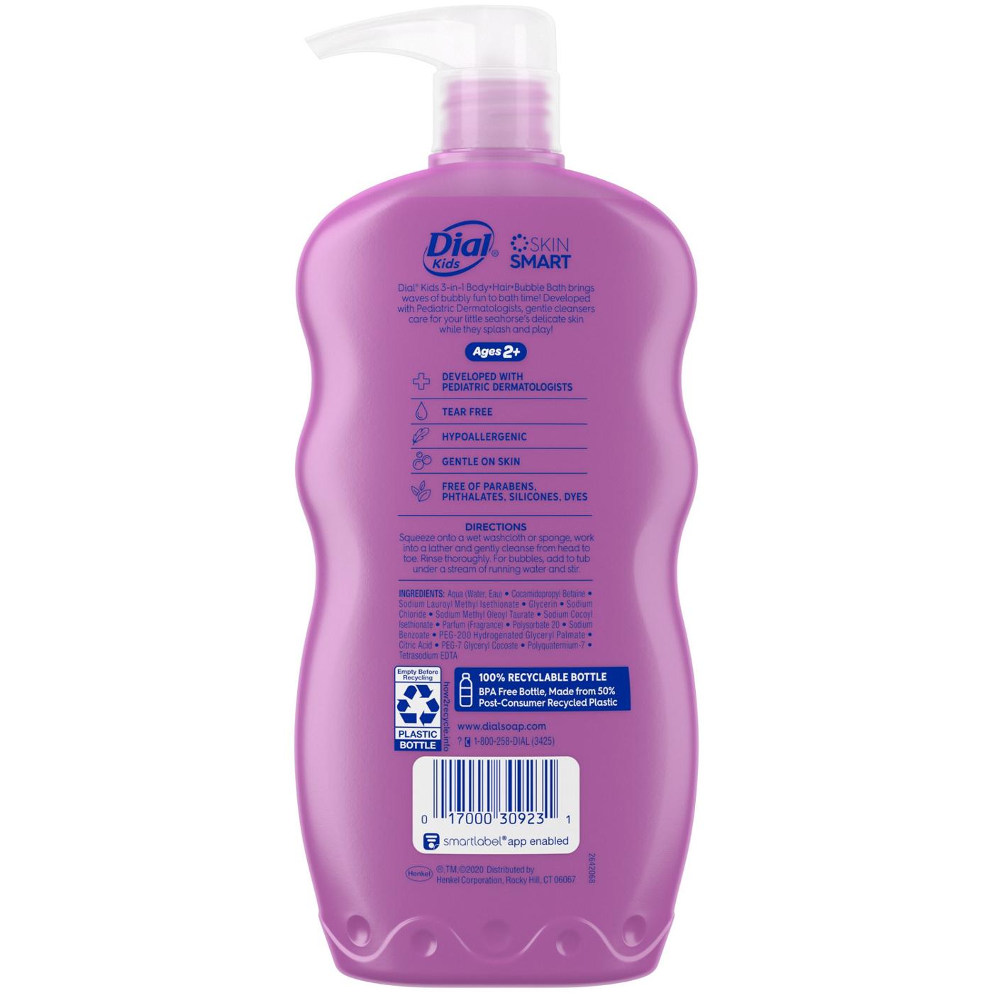 Dial Kids 3-in-1 Body + Hair + Bubble Bath - Lavender; image 4 of 8