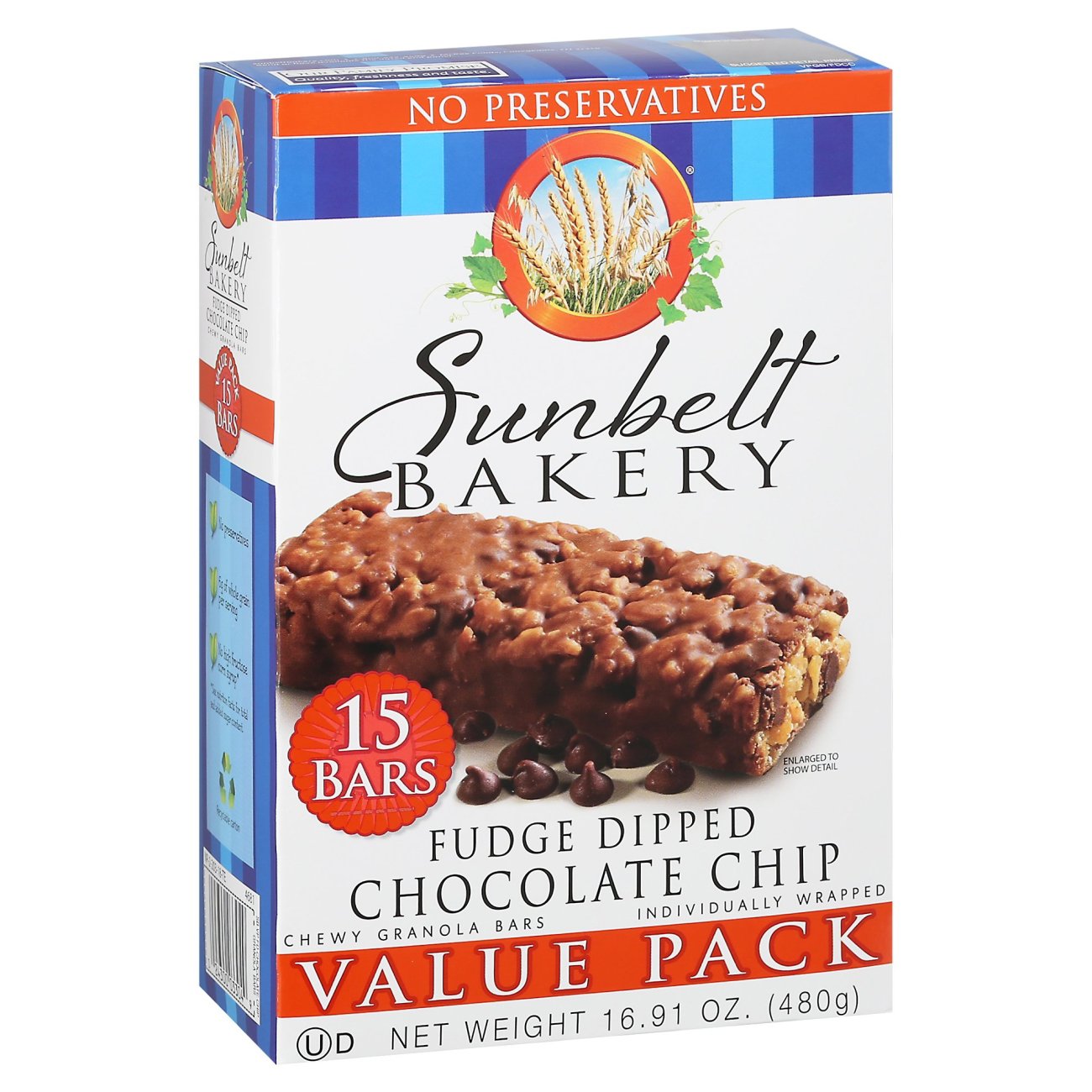 Sunbelt Bakery Fudge Dipped Chocolate Chip Granola Bars Shop Granola