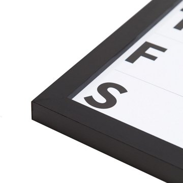 U Brands Wood Frame Weekly Dry Erase Planner, 11" x 18"