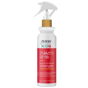 Raw Sugar Kids Leave-In Conditioner Detangler - Strawberry & Oat Milk, 6 oz
