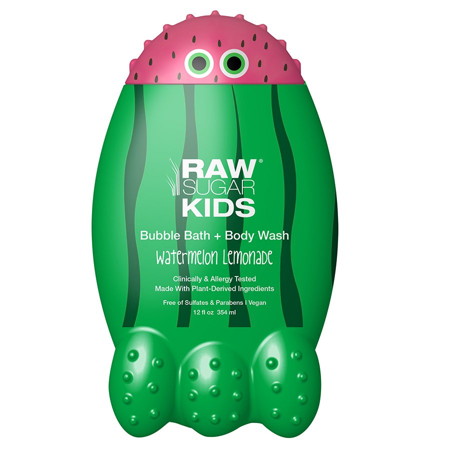 Raw Sugar Kids Bubble Bath + Body Wash Watermelon Lemonade Shop Bath
