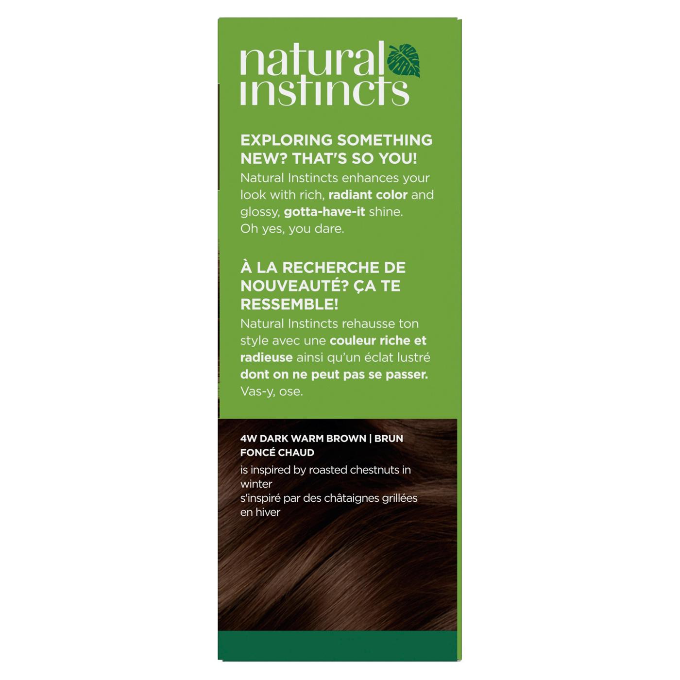 Clairol Natural Instincts Vegan Demi-Permanent Hair Color - 4W Dark Warm Brown; image 7 of 10