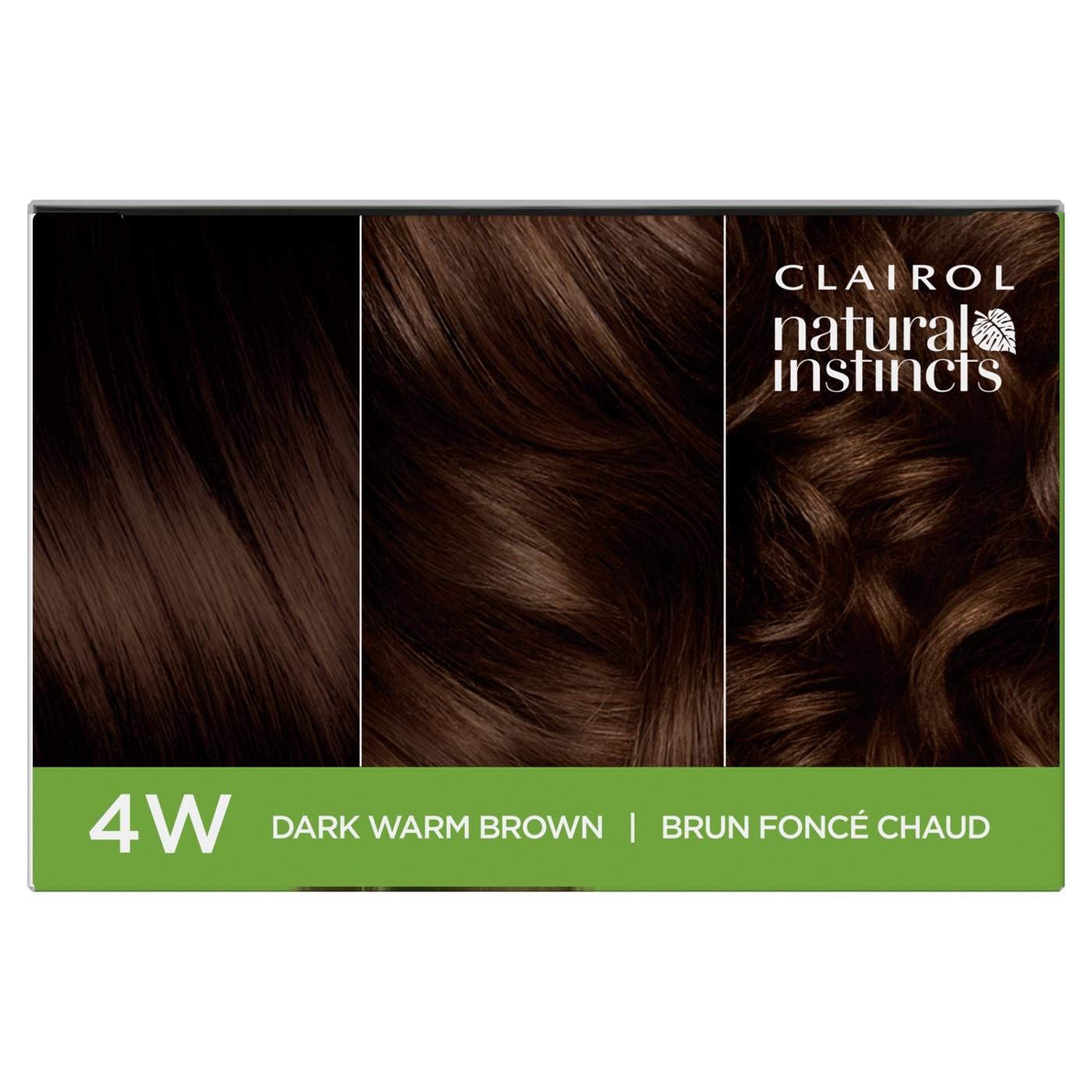 Clairol Natural Instincts Vegan Demi-Permanent Hair Color - 4W Dark Warm Brown; image 8 of 10