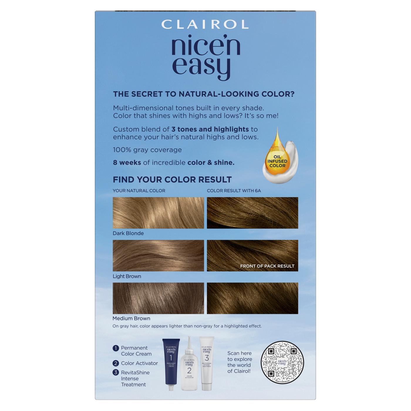 Clairol Nice 'N Easy Permanent Hair Color - 6A Light Ash Brown; image 8 of 10