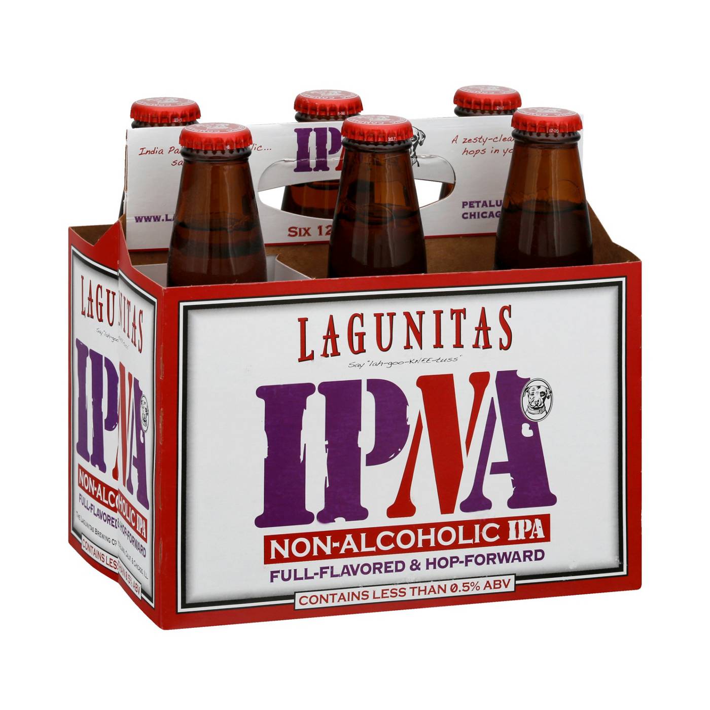 Lagunitas IPNA Non-alcoholic IPA 12 oz Bottles; image 1 of 2