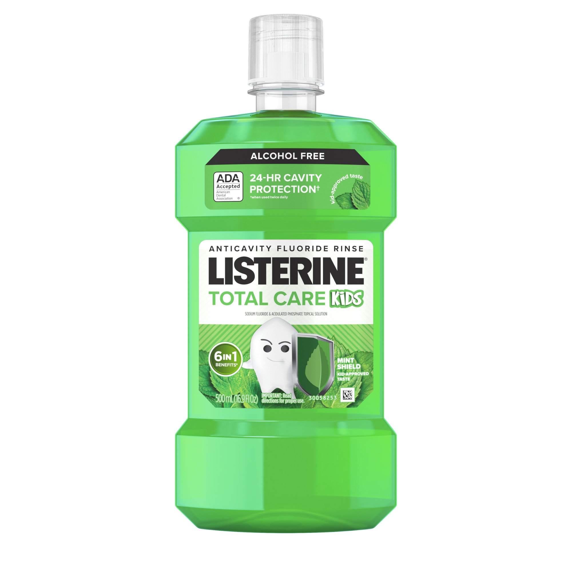 Listerine Kids Smart Rinse Mouthwash - Mint Shield, 16.9 oz