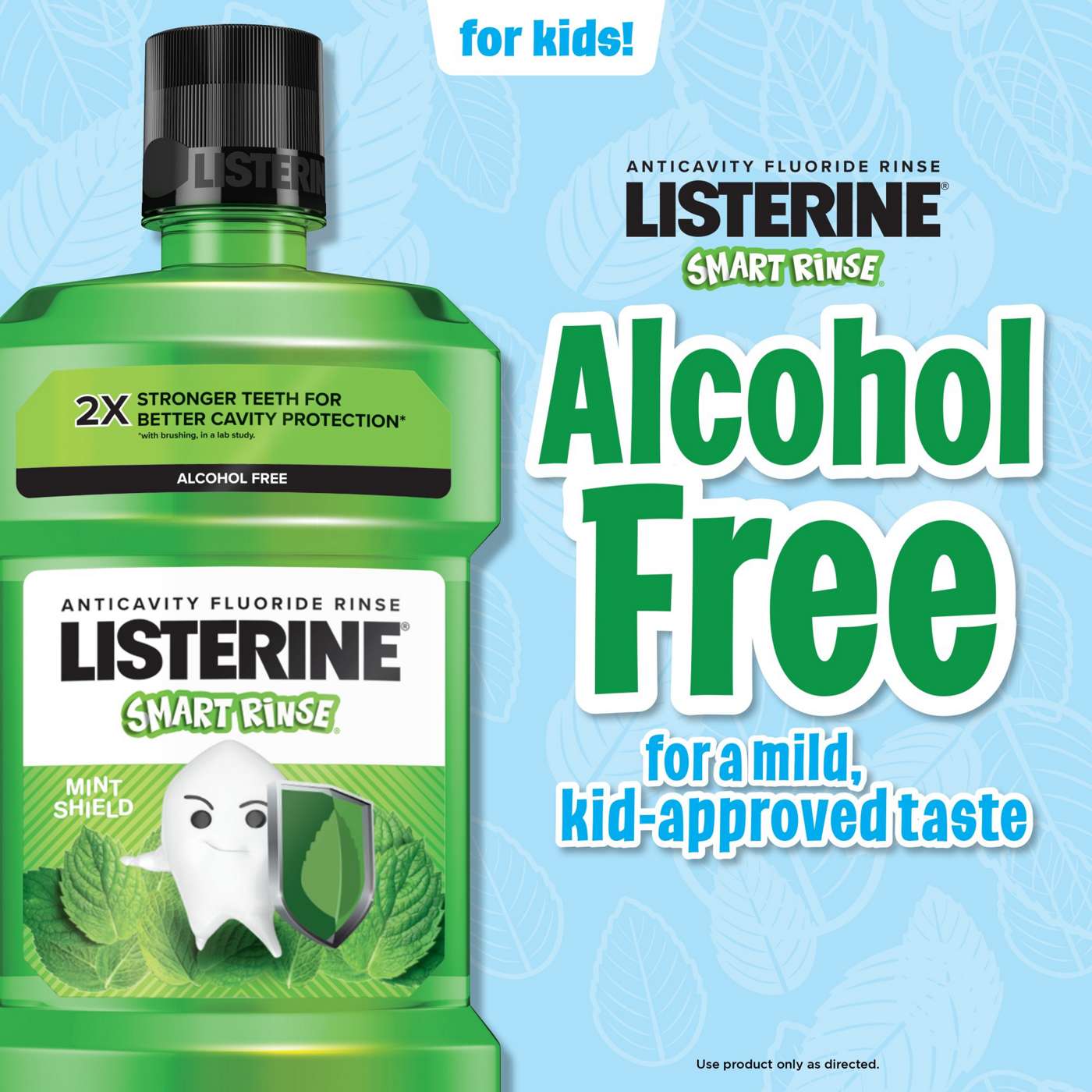 Listerine Kids Smart Rinse Mouthwash - Mint Shield; image 3 of 6