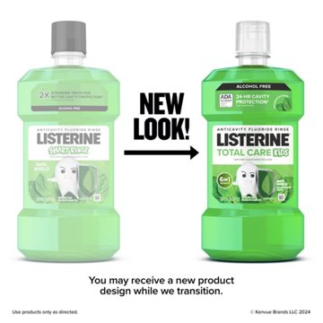 Listerine Kids Smart Rinse Mouthwash - Mint Shield, 16.9 oz