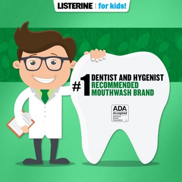 Listerine Kids Smart Rinse Mouthwash - Mint Shield, 16.9 oz