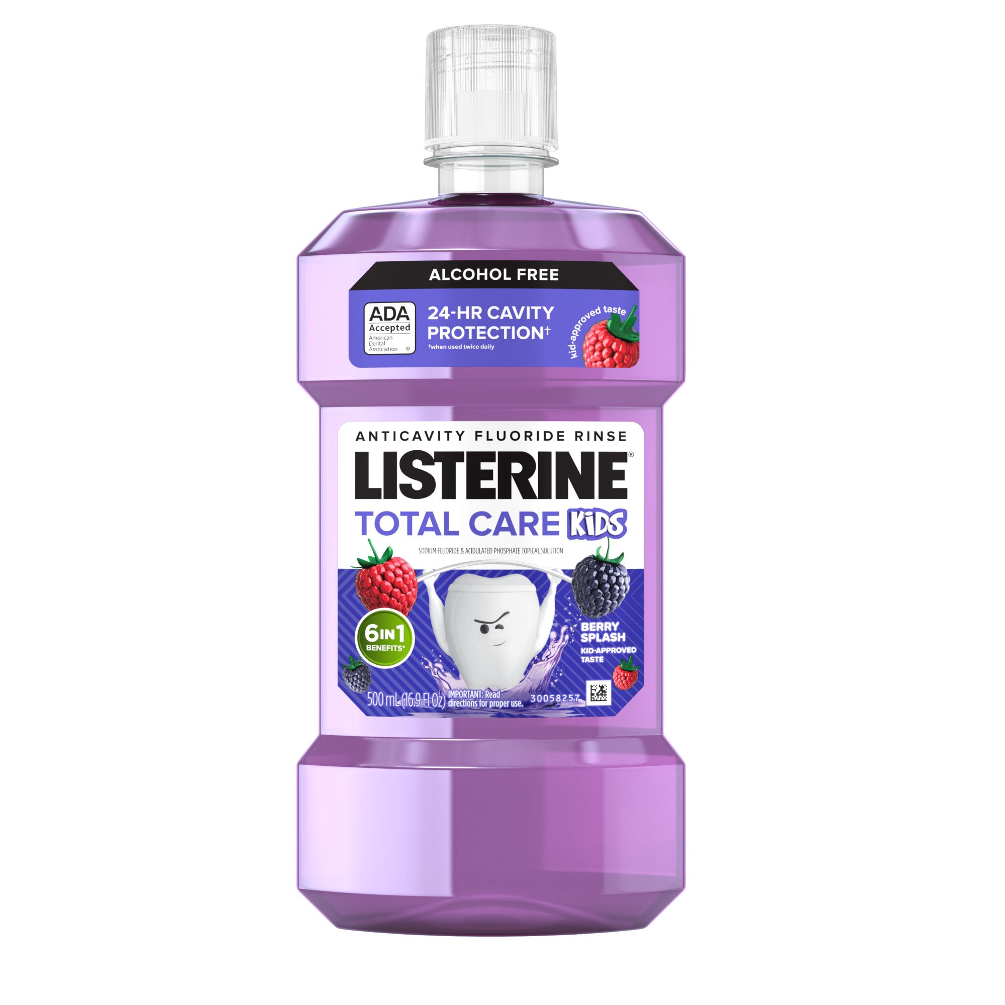 Listerine Smart Rinse Mouthwash - Berry Splash, 16.9 oz