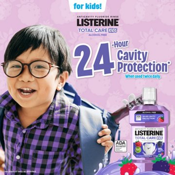 Listerine Smart Rinse Mouthwash - Berry Splash