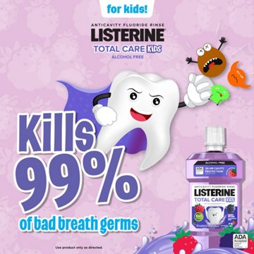Listerine Smart Rinse Mouthwash - Berry Splash