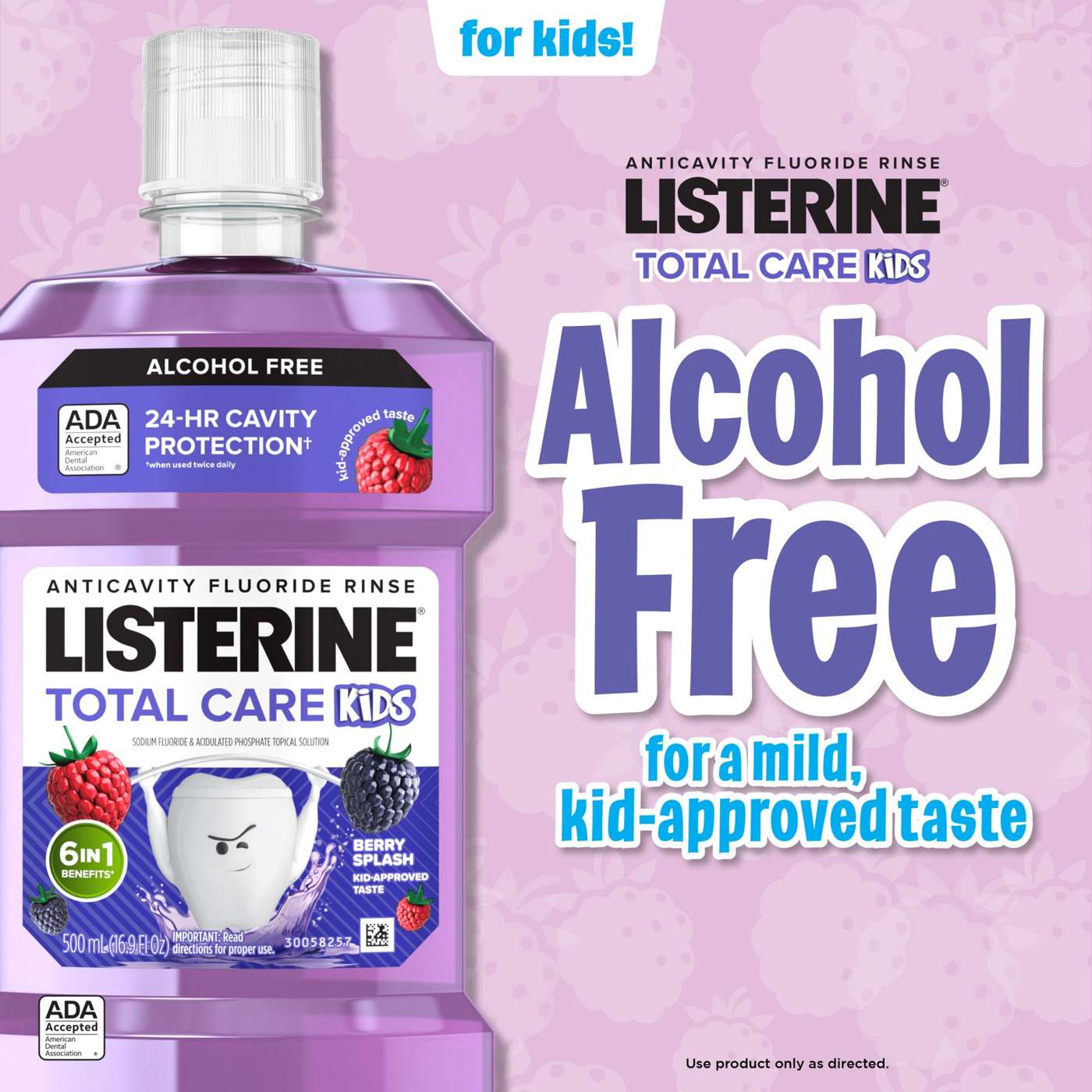 Listerine Smart Rinse Mouthwash - Berry Splash; image 4 of 6