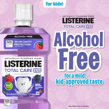 Listerine Smart Rinse Mouthwash - Berry Splash