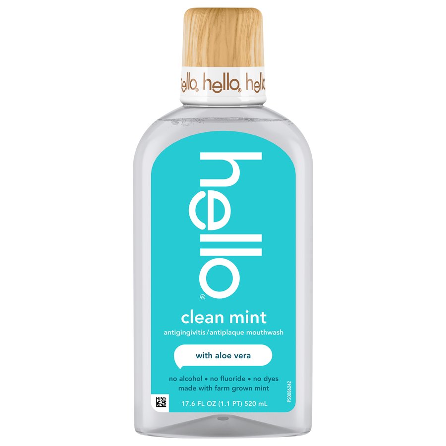 hello Naturally Healthy Antigingivitis Mouthwash - Natural Mint, 16 oz