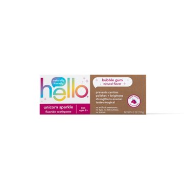 hello Kids Unicorn Sparkle Fluoride Toothpaste - Bubble Gum, 4.2 oz