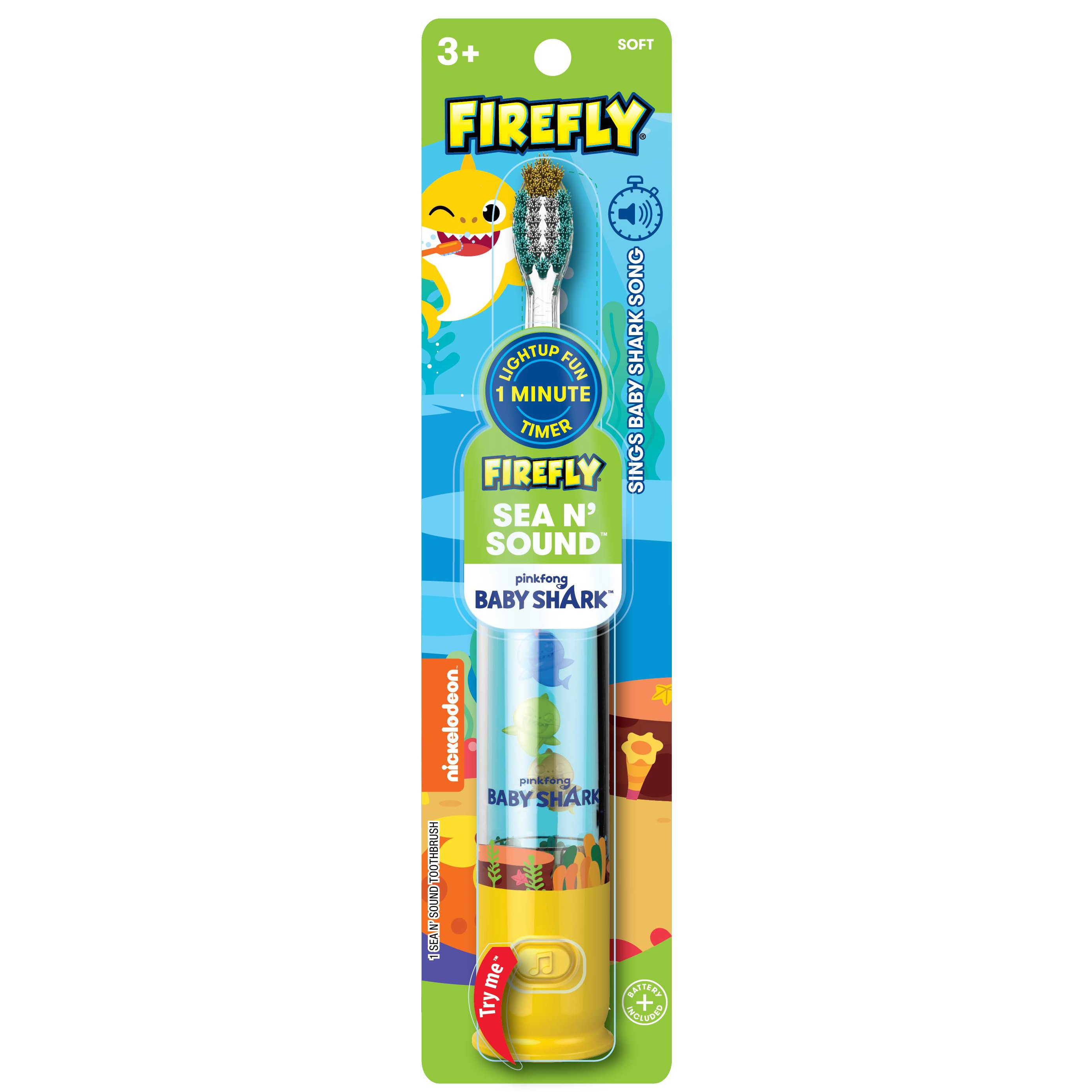 Firefly Sea N' Sound Baby Shark Soft Toothbrush Shop Toothbrushes at HEB