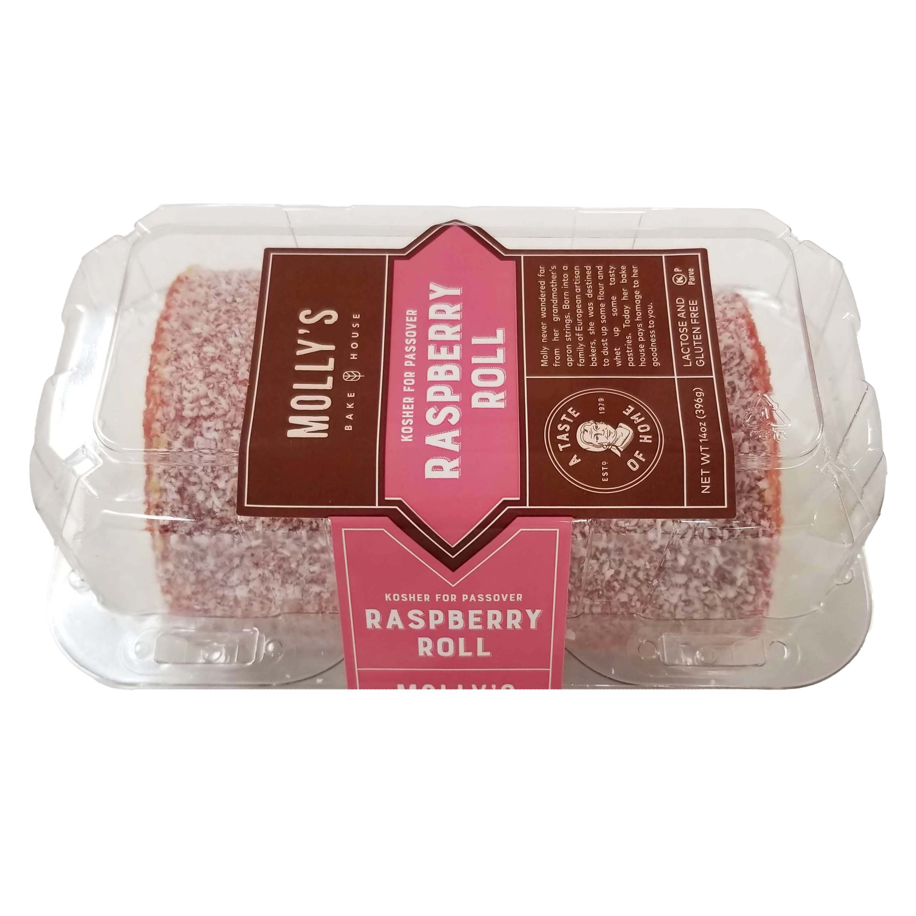Molly's Bake House Kosher for Passover Raspberry Roll Shop Sweet