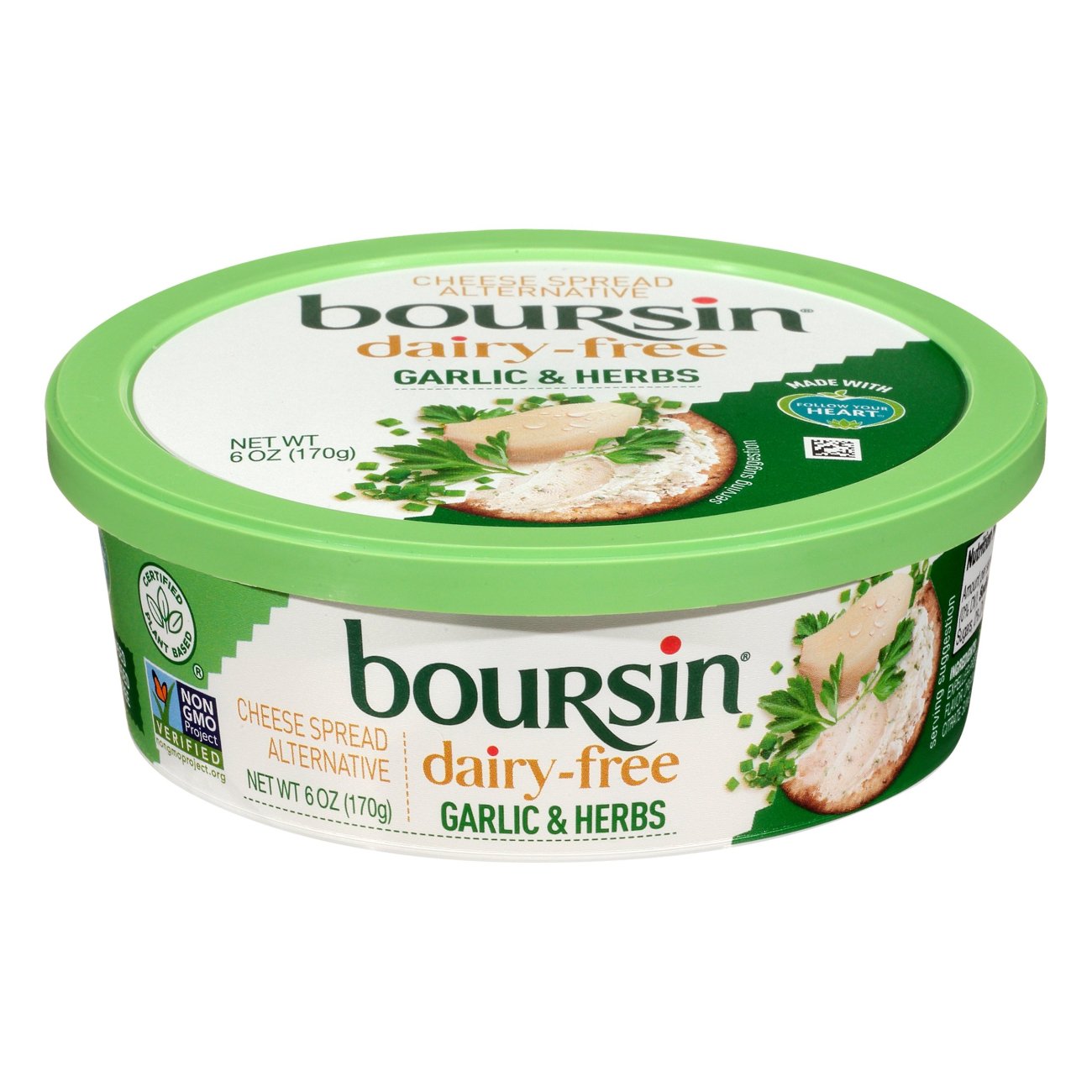 Boursin Dairy Free Garlic & Herb Cheese Spread - Shop Cheese At H-E-B