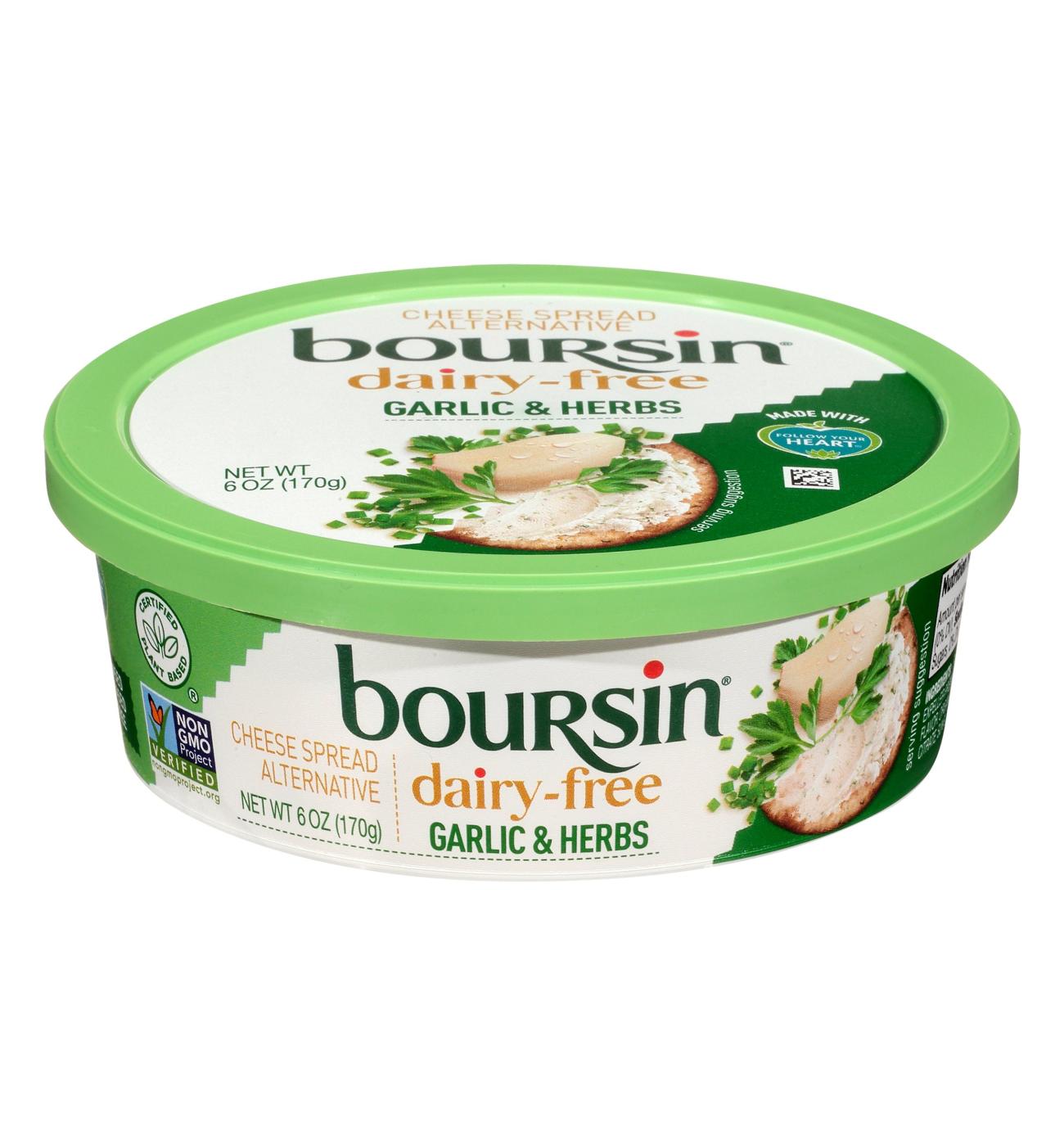 Boursin Dairy-Free Cheese Spread Alternative - Garlic & Herb; image 1 of 2