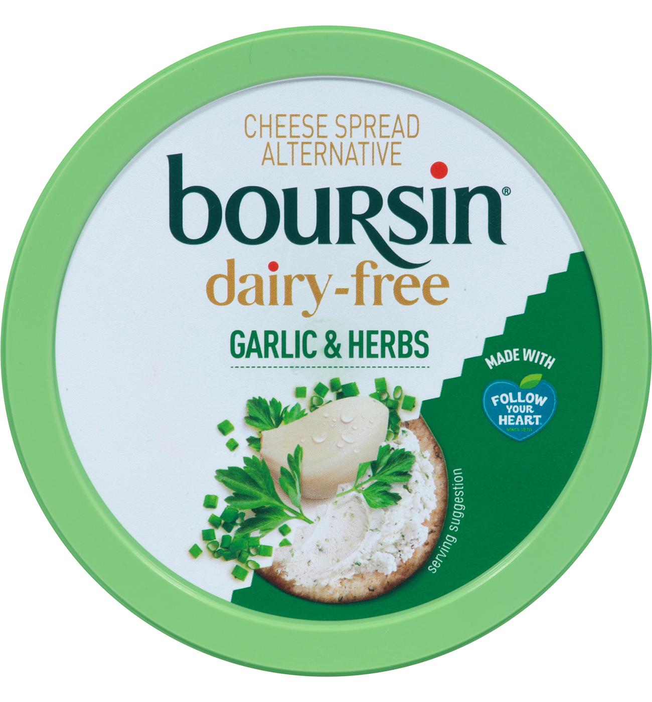 Boursin Dairy-Free Cheese Spread Alternative - Garlic & Herb; image 2 of 2