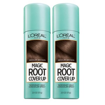 L'Oréal Paris Paris Magic Root Cover Up Medium Brown Twin Pack, 2 oz