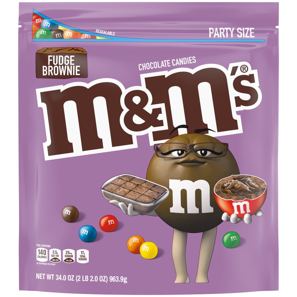 M&M'S Fudge Brownie Chocolate Candy - Party Size