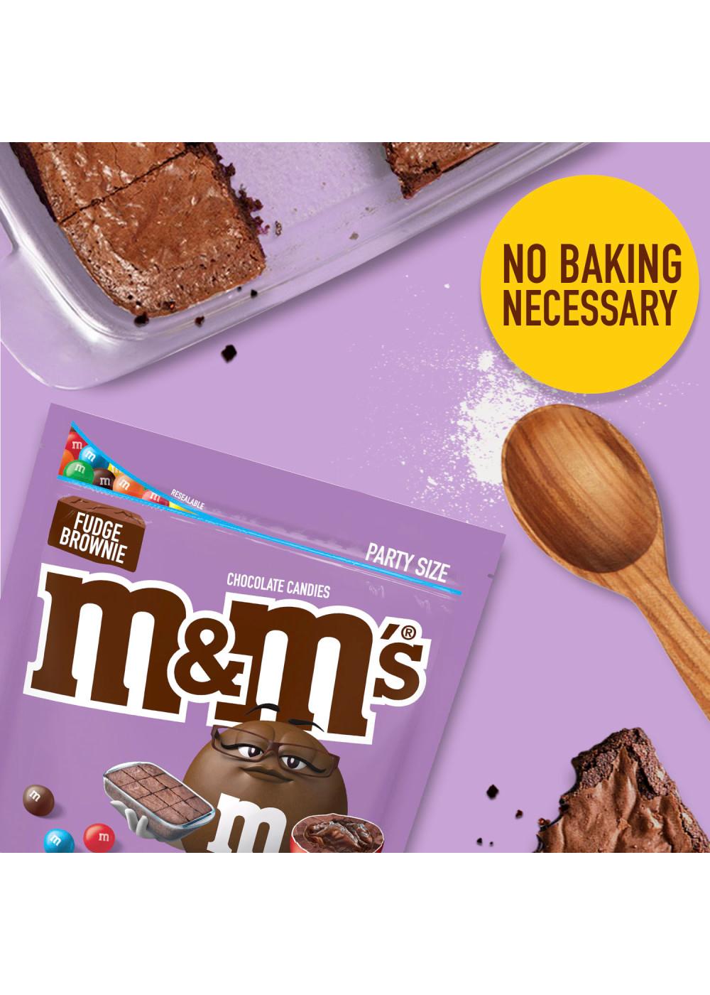 M&M'S Fudge Brownie Chocolate Candy Party Size Shop Candy at HEB