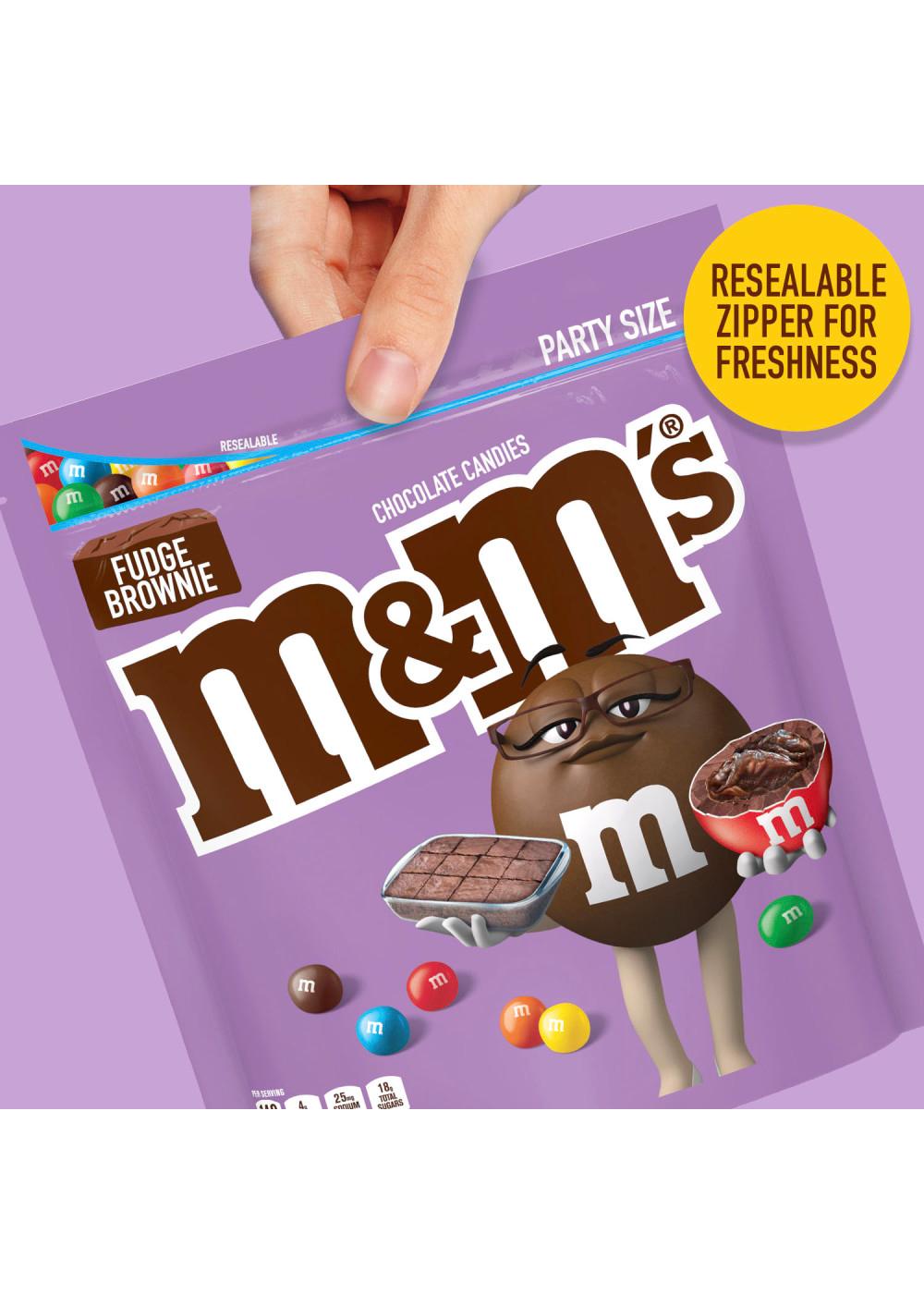 M&M'S Fudge Brownie Chocolate Candy - Party Size; image 6 of 7