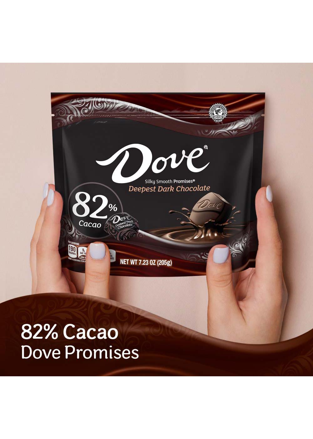 Dove Promises Deepest Dark Chocolate 82% Cacao Candy; image 2 of 7