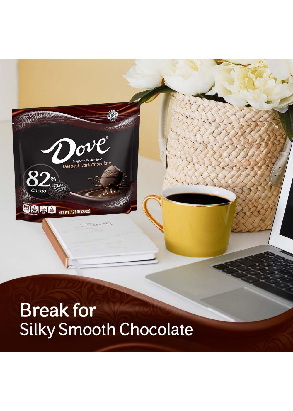 Dove Promises Deepest Dark Chocolate 82% Cacao Candy; image 4 of 7