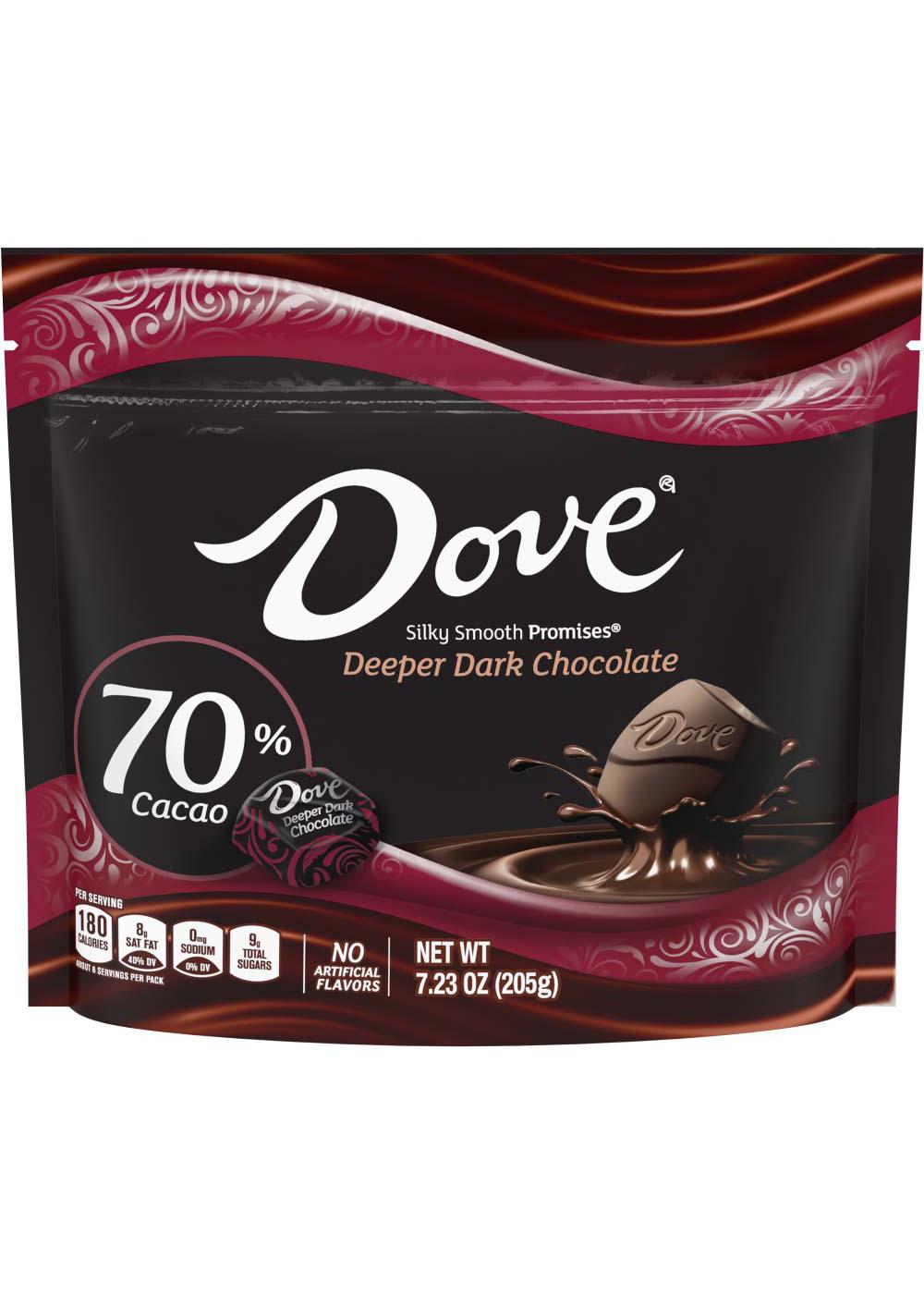 Dove Promises Deeper Dark Chocolate 70% Cacao Candy; image 1 of 7