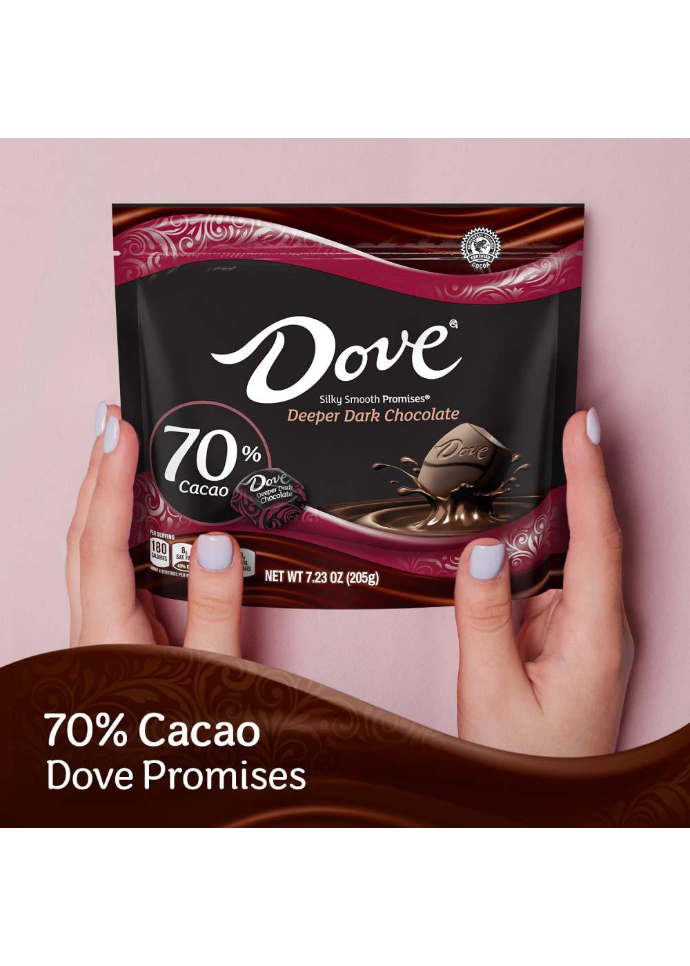 Dove Promises Deeper Dark Chocolate 70% Cacao Candy; image 2 of 7