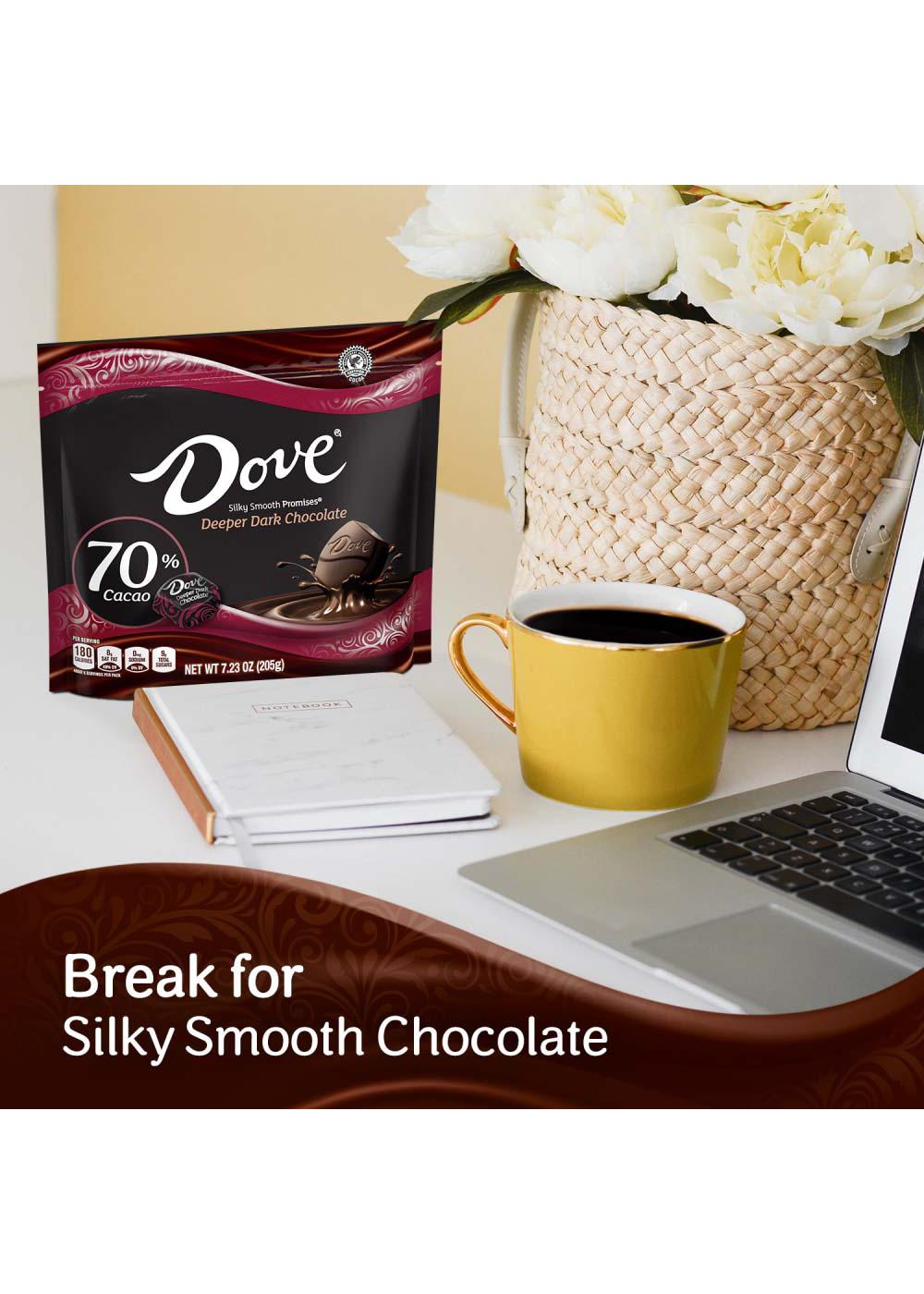 Dove Promises Deeper Dark Chocolate 70% Cacao Candy; image 4 of 7