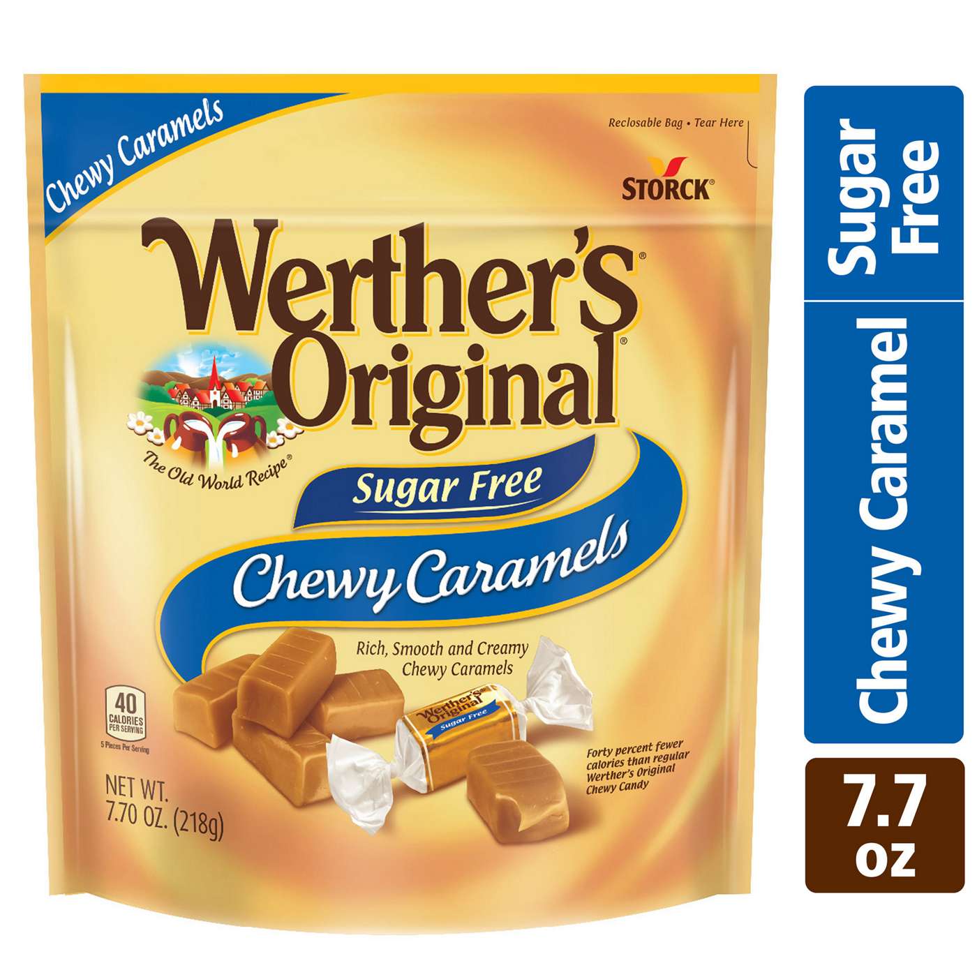 Werther's Original Sugar Free Chewy Caramels; image 4 of 6