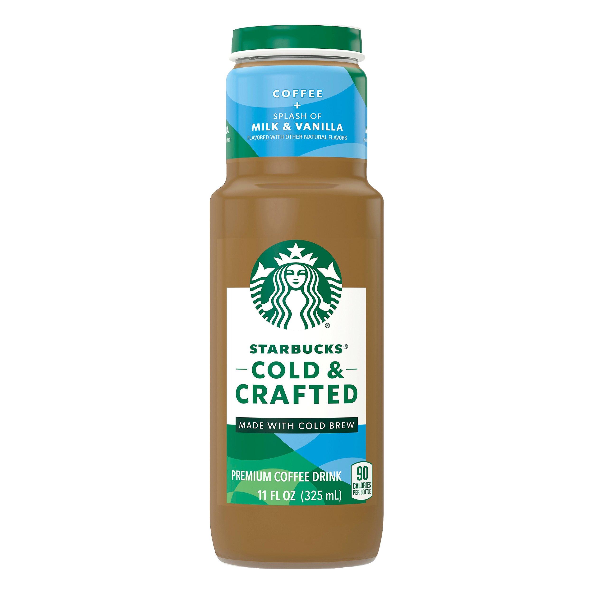 Starbucks Cold & Crafted Splash of Milk & Vanilla Coffee Drink Shop Coffee at HEB