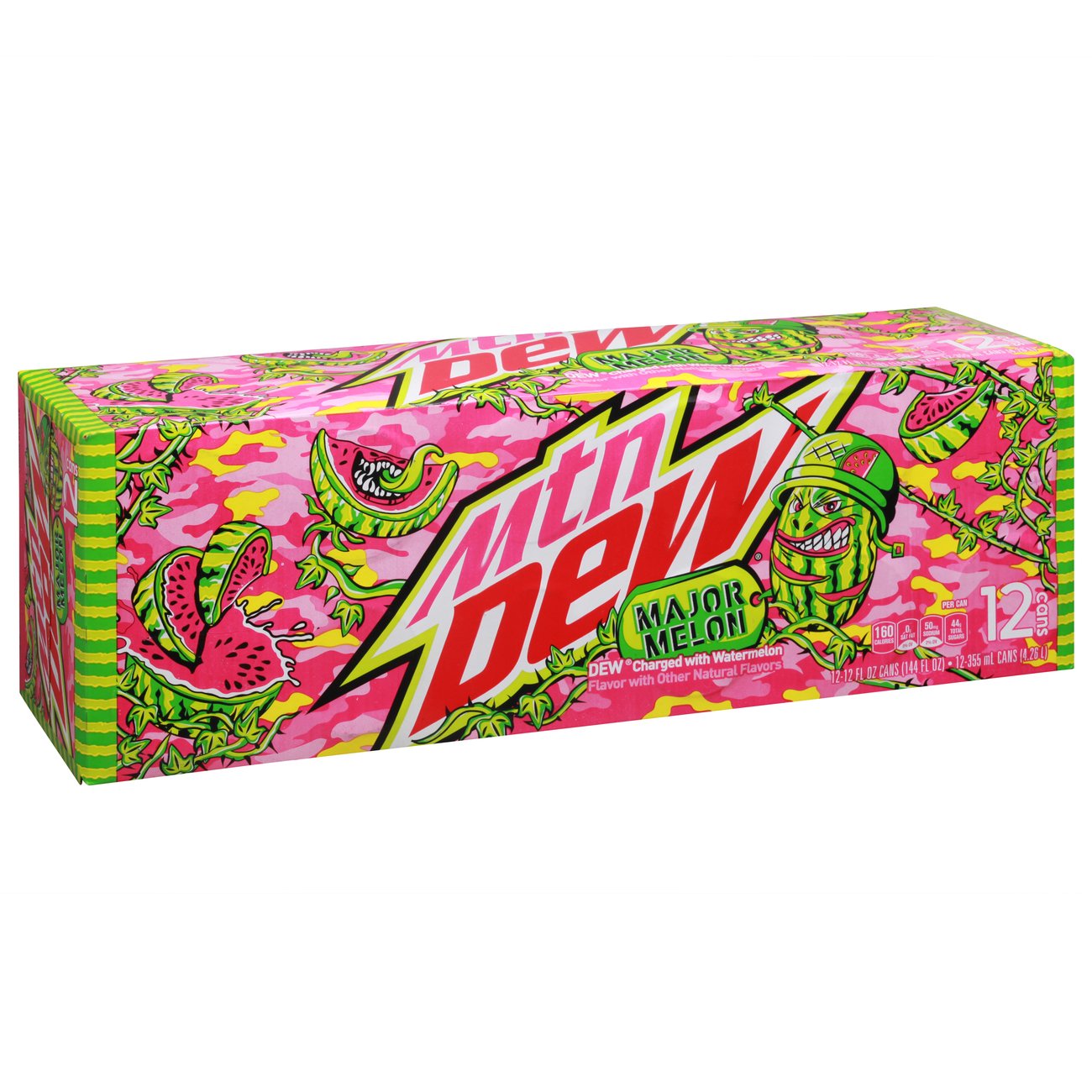 Mountain Dew Major Melon Soda 12 oz Cans Shop Soda at HEB