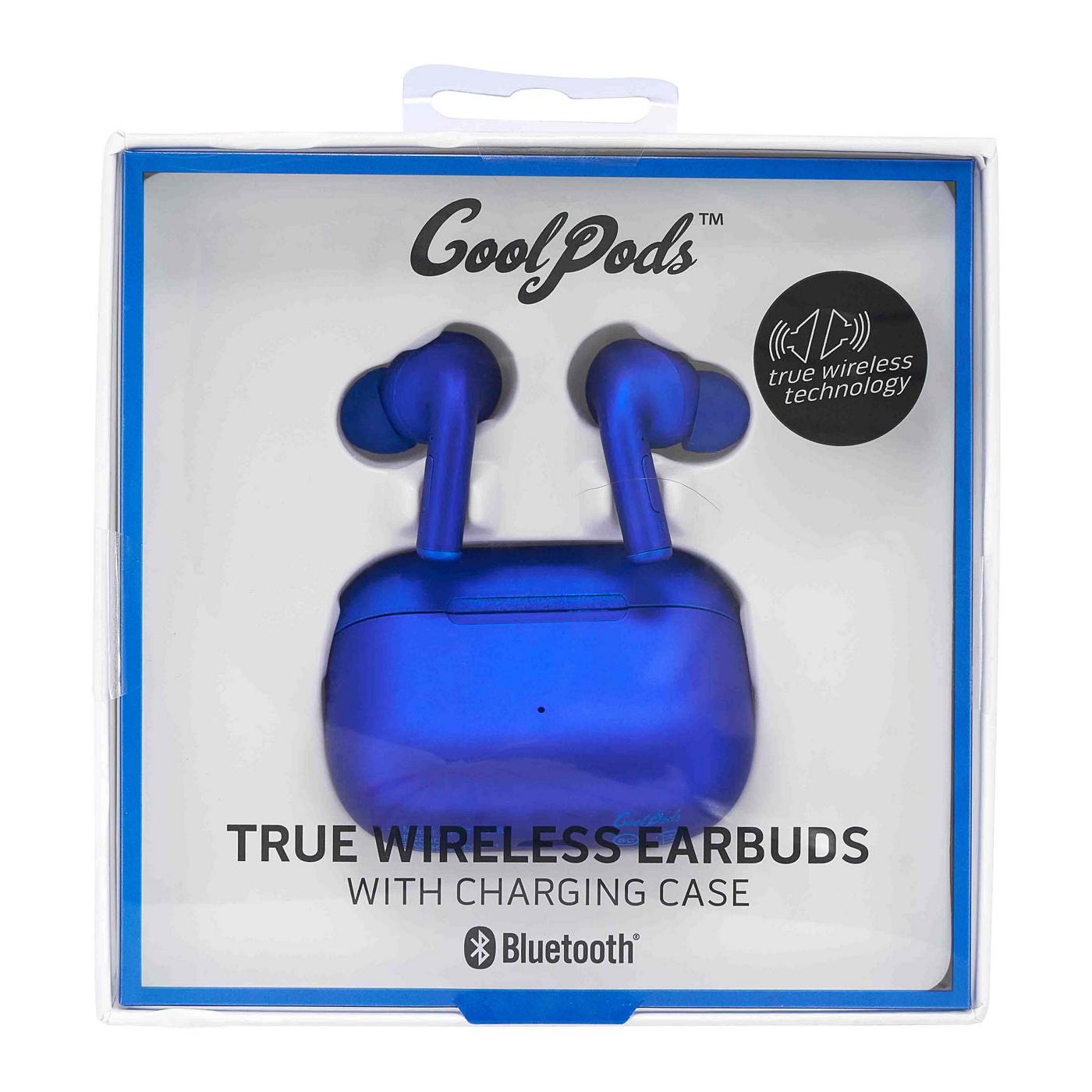 CoolPods Blue Matte True Wireless Earbuds with Charging Case Shop Headphones at H E B