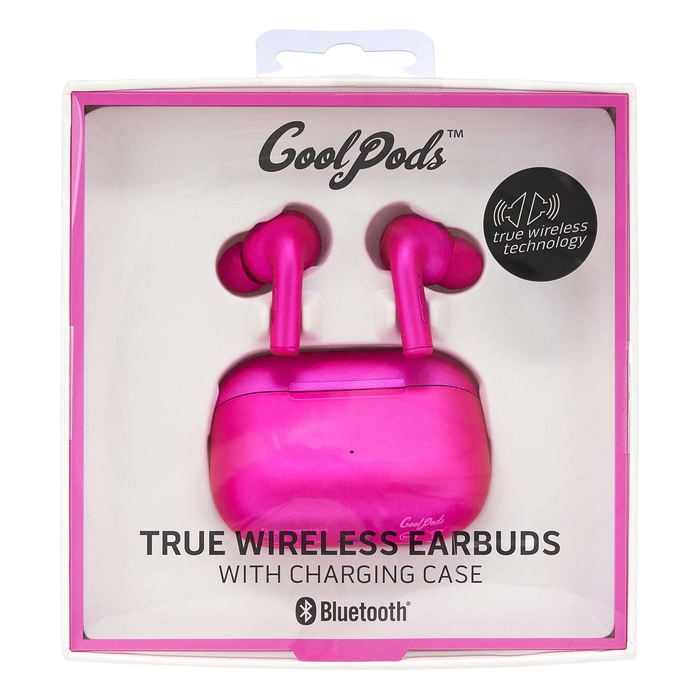 CoolPods Pink Matte True Wireless Earbuds with Charging Case; image 2 of 3