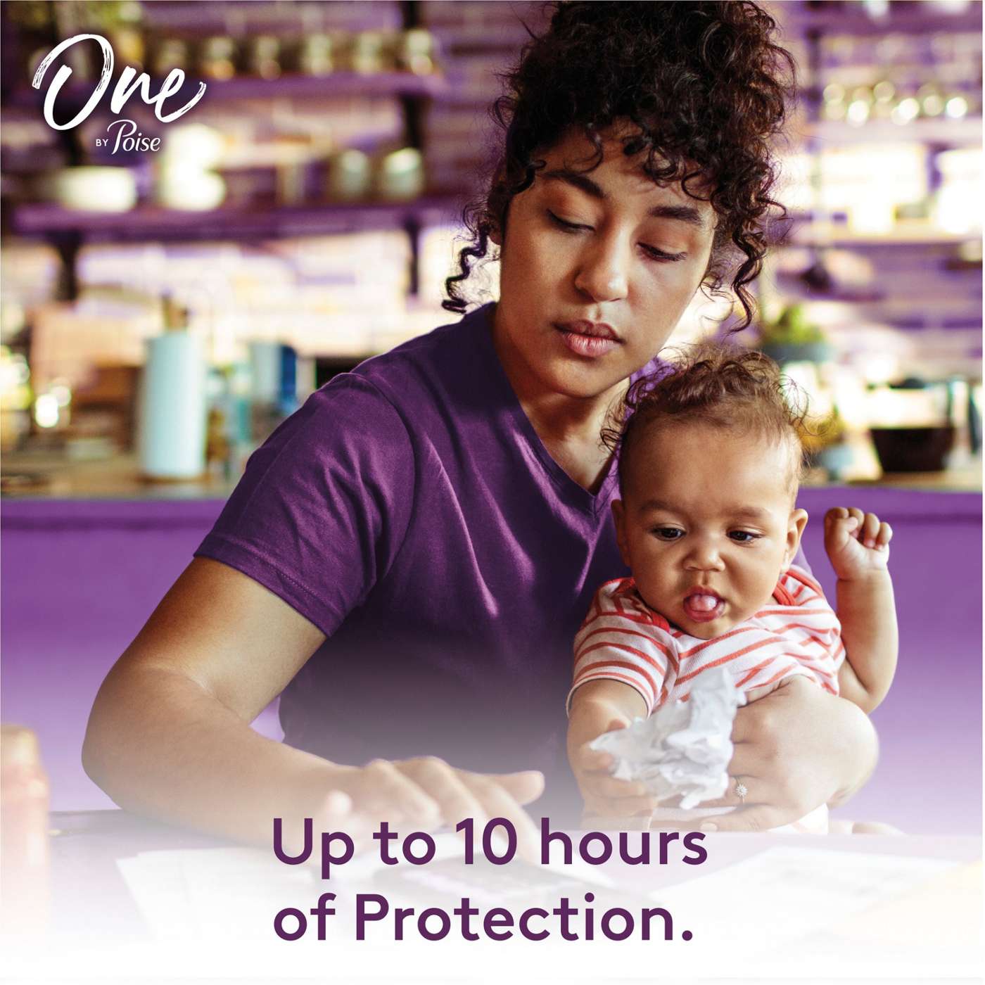 One by Poise 2 in 1 Period and Incontinence Feminine Pads with Wings Postpartum Pads For Women; image 5 of 8